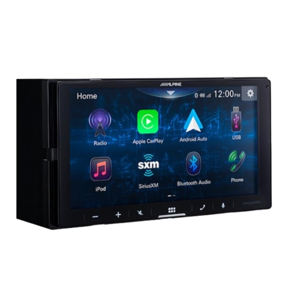 Alpine ILX-W770-M 7" Multimedia Receiver w/PWE-S8 8" Compact Powered Subwoofer