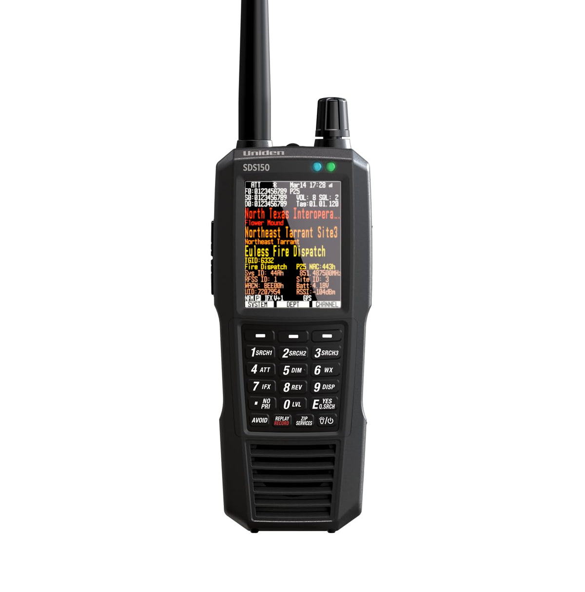 New Uniden SDS150, Our Most Advanced Digital Radio Scanner Ever, Software Defined Radio (SDR) Technology, Exceptional Performance in Simulcast and Weak-Signal environments, Built-in GPS