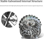 Wind Turbine Horizontal Generator Kits Charge Batteries Vertical Axis Controller Generation，Stainless Steel Turbine Ventilator 600mm Roof Ventilating Fan Silent Wind Turbine for Attic Air