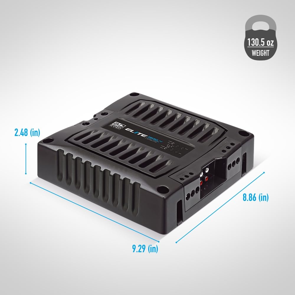 Banda Audioparts Elite 1200.4 1-Ohm Stable 4-Channel Car Amplifier - 1200W RMS @ 12.6V Class D Full Range Amp, Compact High-Efficiency 4CH Amplifier for Speakers & Subwoofers and Drivers and TWEETERS
