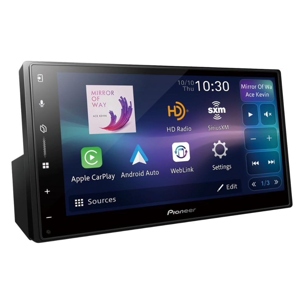Pioneer DMH-2000NEX 6.8" Double-DIN Digital Multimedia Receiver with License Plate Rear View Camera