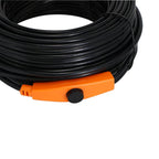 1~49m 16w/m Pipe Anti-Freeze Protection Self-regulating Heating Cable with Mini Temperature Controller Warm Wire Satisfied(8m (128W))
