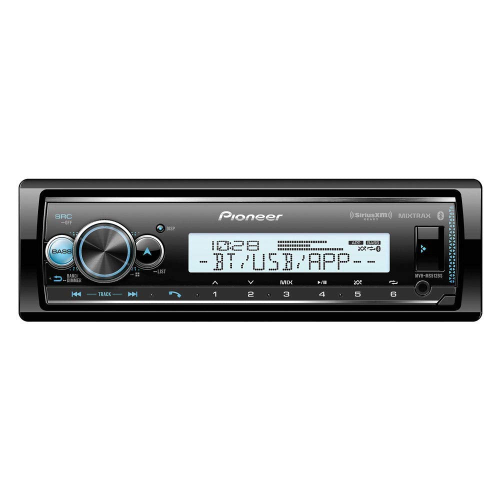 Pioneer MVH-MS512BS Marine Digital Media Receiver with Bluetooth (Certified Refurbished)