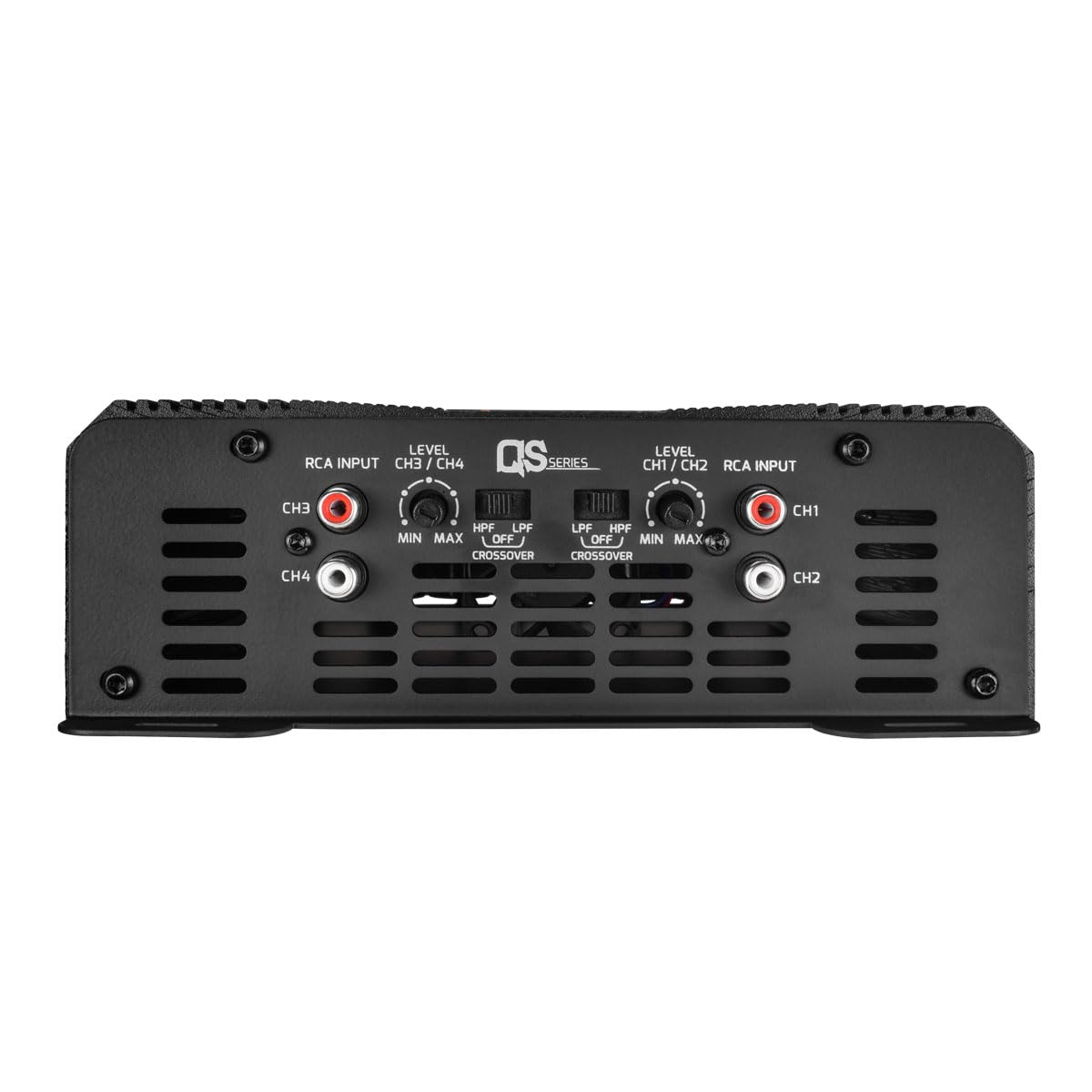 PRV Audio QS1200.4 2 Ohm Compact 4 Channel Car Audio Amplifier 4 x 310 Watts RMS at 2 Ohm - High Power Stereo 12 Volts Amp Class D Full Range Bridgeable