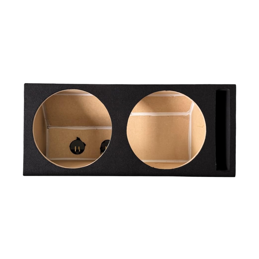 Custom Dual 12" Ported Subwoofer Enclosure Fits 2005-2025 Mustang Convertible, Slot-Ported Sub Box, 36Hz Tuned, Premium 5/8" MDF Wood