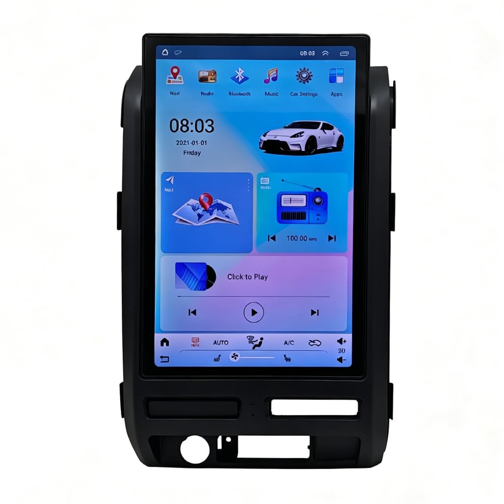 14 Inch Car Stereo Radio Android 15 GPS Navigation for Ford F150 2009-2012 5G WiFi BT 5.0 Car Player with Carplay Android Auto SWC FM/RDS Radio DSP 8Core 4+64G