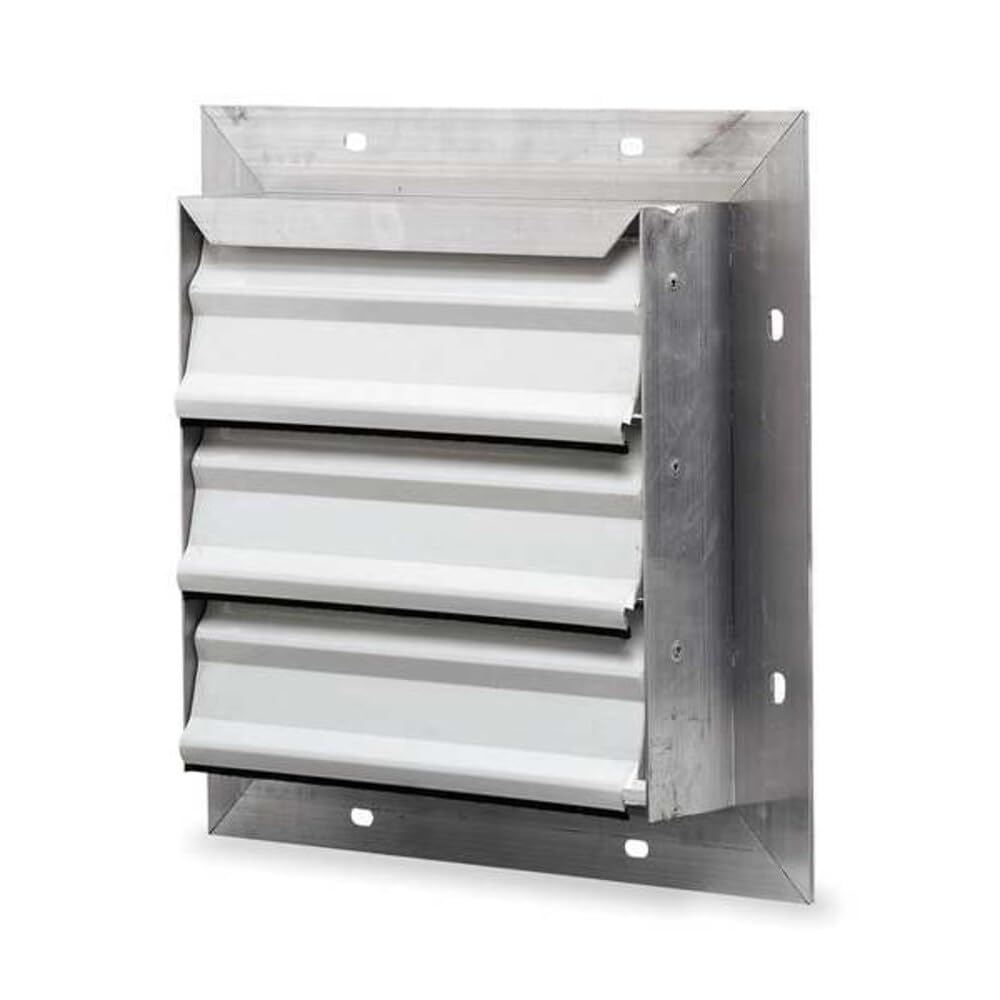 Dayton 36" Backdraft Damper / Wall Shutter, 36-1/2" x 36-1/2" Opening Required - 3C310
