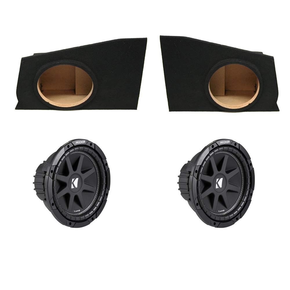Kicker Comp C10 Dual 10" Sub Box Package Fits 2010-2015 Chevy Camaro Trunk