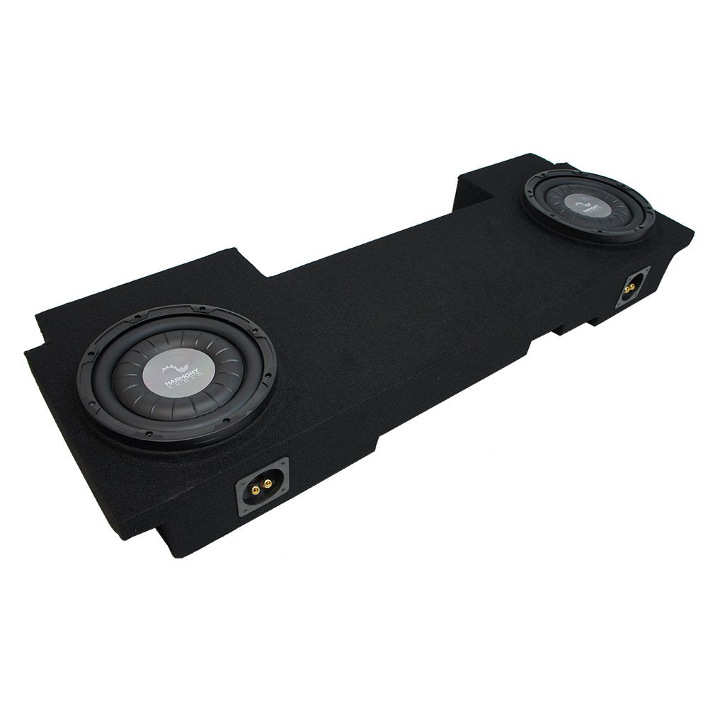 Harmony Audio Fits 2002-2013 Chevy Silverado HD Crew Cab Dual 12" Sub Box