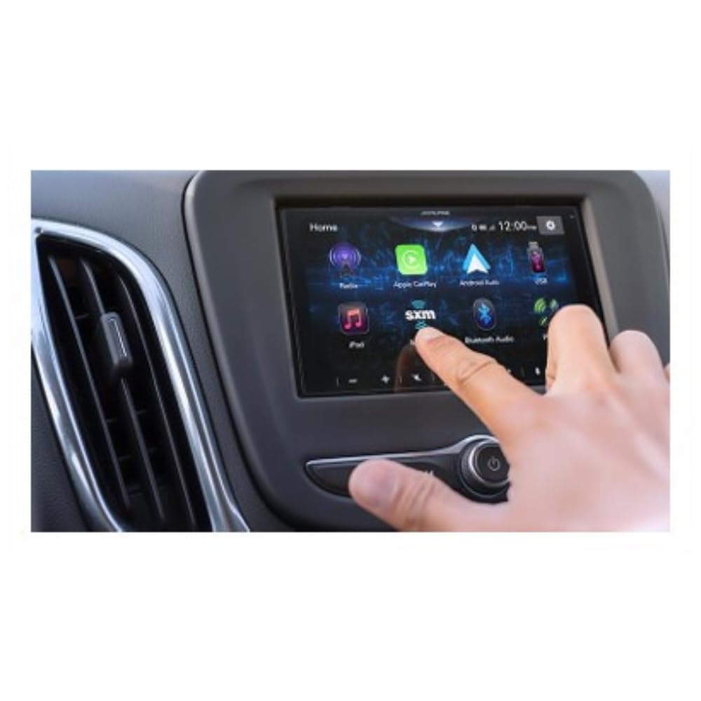 Alpine iLX-W770-M 6.75" Shallow Chassis Double-DIN Capacitive Touchscreen Digital Multimedia Receiver with KTA-450 4-Channel Amplifier