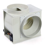 PP 250 Centrifugal Blower 1450 R/Min High Speed Blower 10Inch Extractor Fan Low Noise Flow Inline Duct Fan for Chemical Cabinet Fume Hood