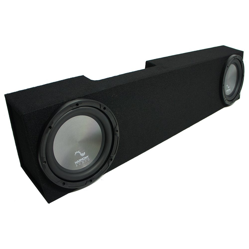 Harmony Audio Dual 10 Subwoofer Box Fits Dodge Ram Mega Cab 2006-2015