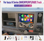 Android 14 Car Stereo Radio Fit for 2009-2020 Isuzu N Series (NNR/NPR/NPS/NQR) Truck 7 HD Touchscreen Wireless Car-Play Android Auto Bluetooth Stereo w/Backup Cam+Mic | GPS | WiFi | FM | 4+64G