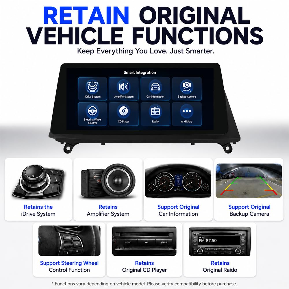 10.25" HD Android Screen for BMW X5 E70 X6 E71 2007-2010 CCC System