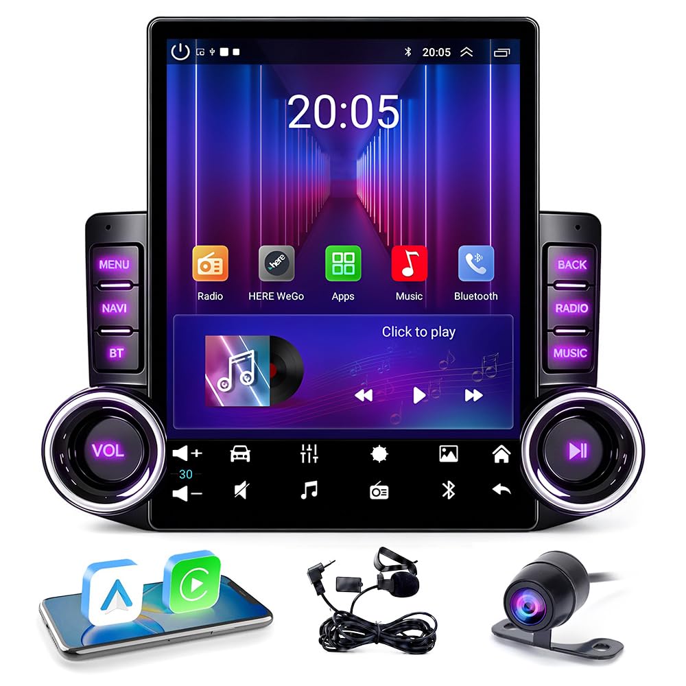 Car Stereo for Chevrolet Silverado 1500 1999-2006 Radio with Dual Knob