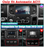 2+32G Car Radio Stereo Compatible with Dodge Ram 1500 2500 3500 2013-2019 Car Stereo Android 13 9Inch HD Touch Screen with Wireless Carplay Android Auto GPS Navigation Rear Backup Camera