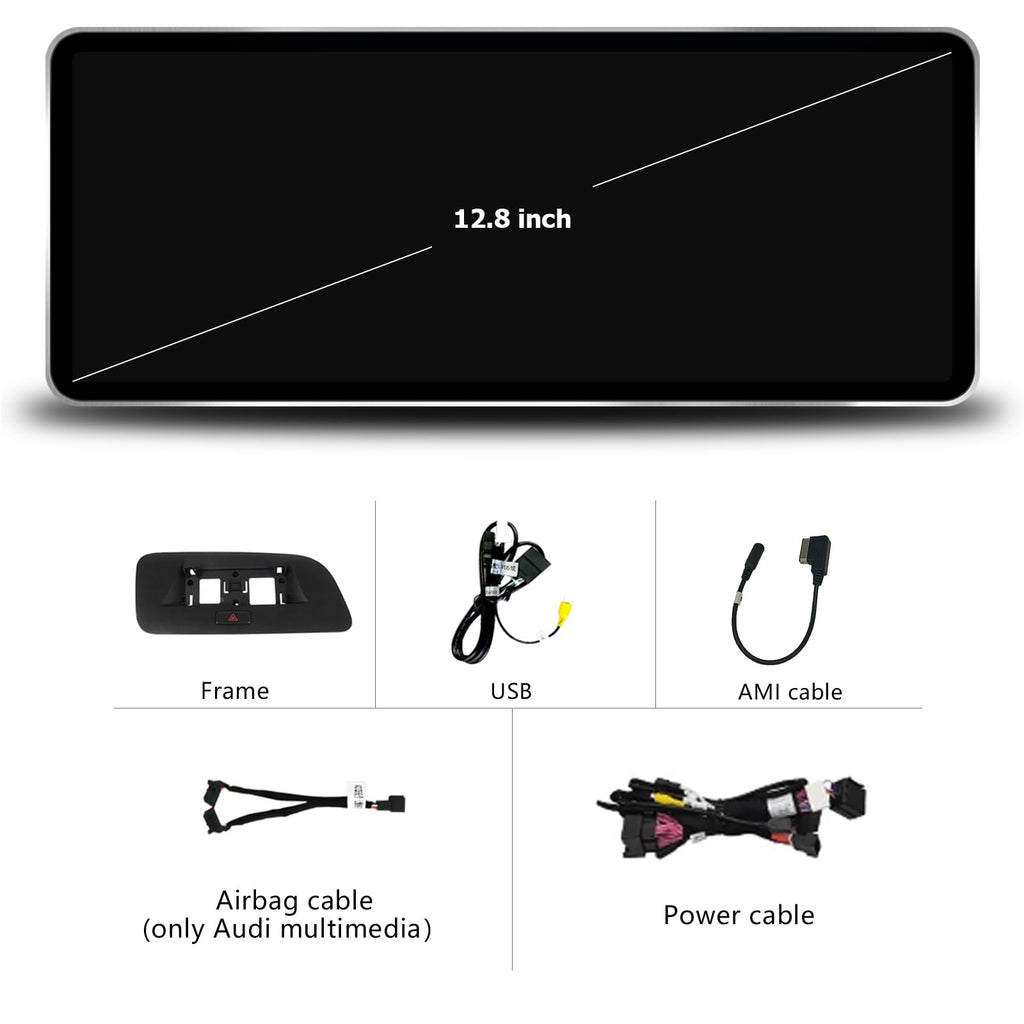 12.8" QLED CarPlay for Audi Q5 MMI 2G 2009-2017 Linux