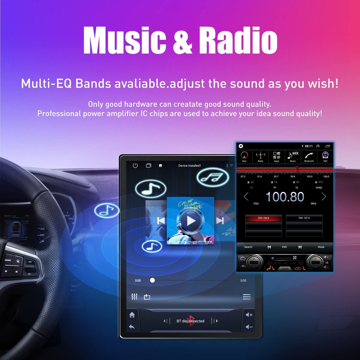 for Lexus ES ES240 ES350 2007-2012 Tesla Style Car CarPlay Android Auto Navigation Stereo GPS Radio Camera 9.7" IPS Touchscreen Headunit Tablet Media Player, if Applicable Quad Core 2G+64G