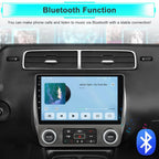 Car Radio for Chevrolet Camaro 2010-2015 Android 15 with 9 inch Touchscreen 2GB+64GB Carplay, Android Auto, Online Navigation, SWC, WiFi, Bluetooth, FM/AM/Radio,DSP