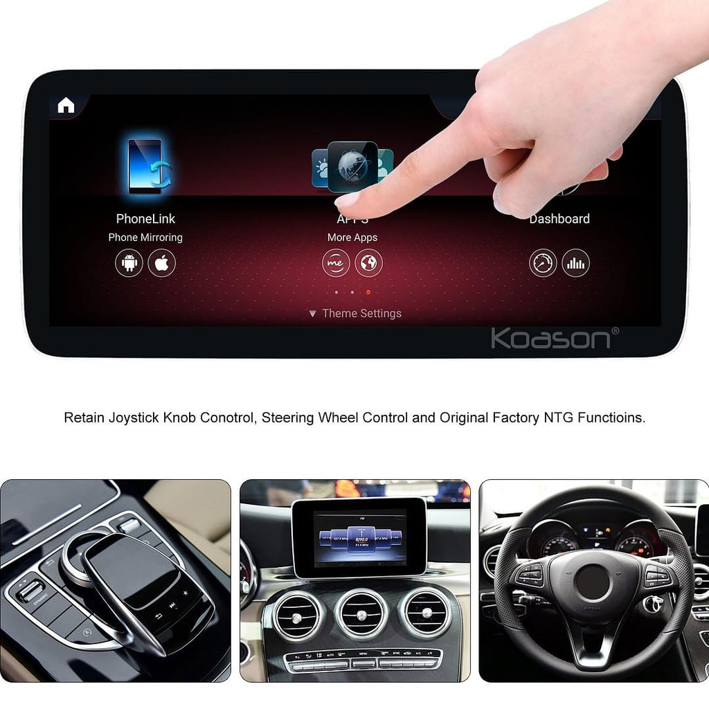 Android 13 Screen Upgrade 10.25inch HD1920 Display Monitor Multimedia Player GPS Navigation for Mercedes Benz C GLC 2014-2018 C180 C200 C220 C250 C300 C350 C320 C63 W205 NTG5.0 System