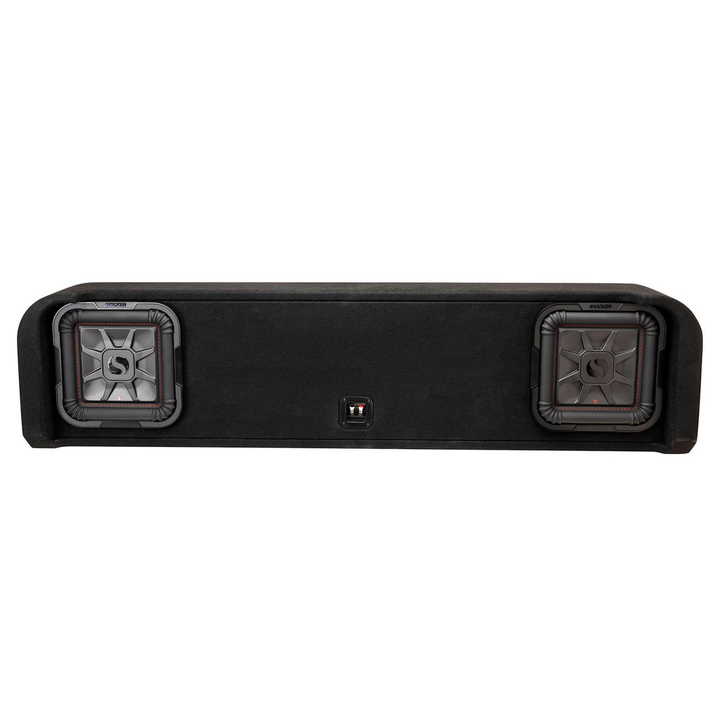 KICKER F-Series Super Duty 17-UP Crew Cab Audio Upgrade, LX 5 Ch Amp, Speaker Upgrade & Vehicle Specific Dual 10" Solobaric Enclosure