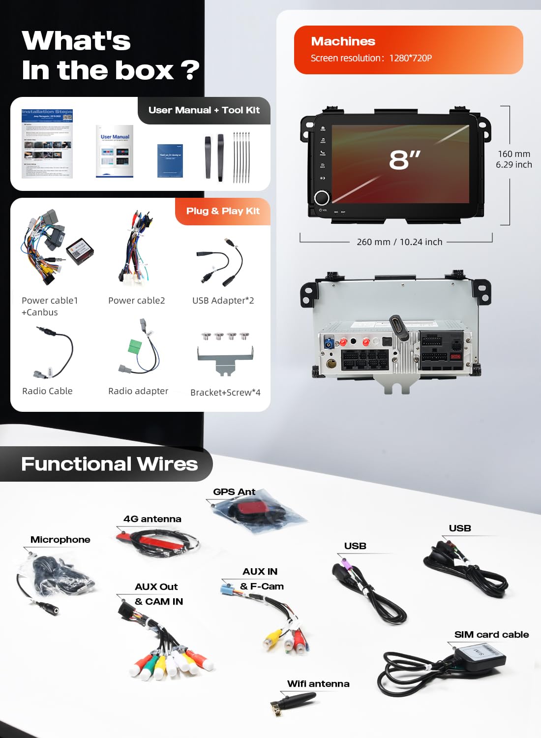 Dasaita Car Stereo for Honda HR-V 2013-2022 Wireless CarPlay