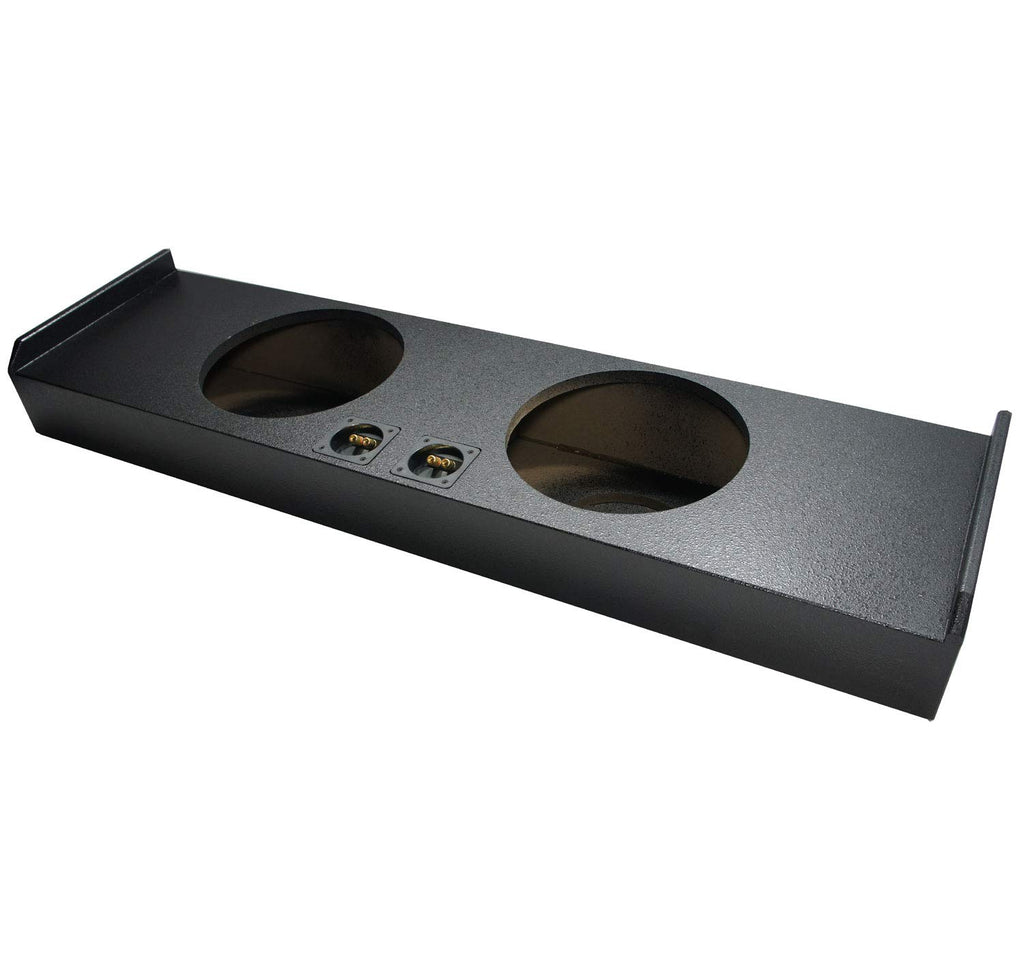 Fits 2009-2015 Ford F150 Crew Cab Dual 12" Rhino-Coated Sub Box ASC