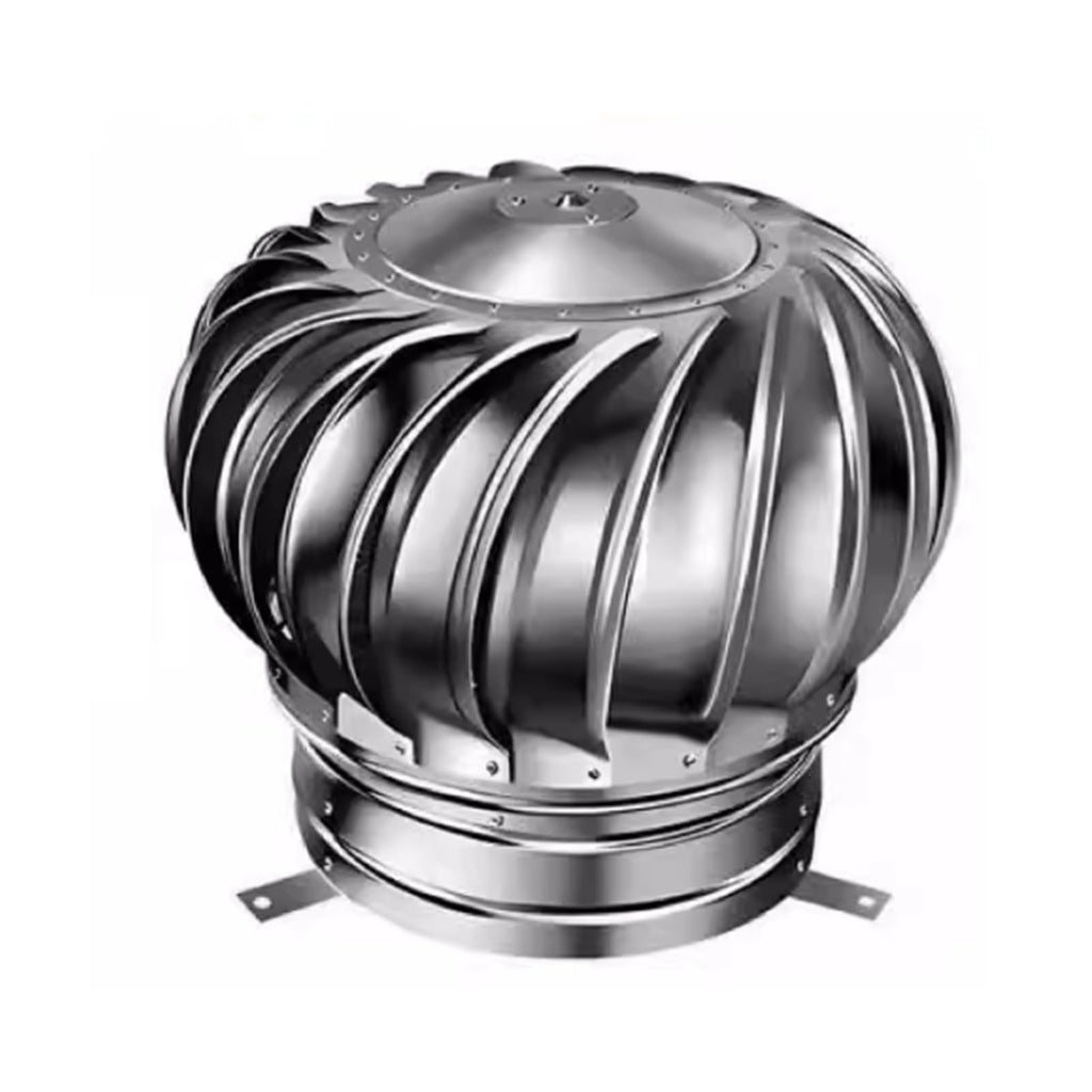 Wind Turbine Horizontal Generator Kits Charge Batteries Vertical Axis Controller Generation，Stainless Steel Turbine Roof Ventilator Unpowered Attic Fan Wind Turbine Vent with Mounting Feet