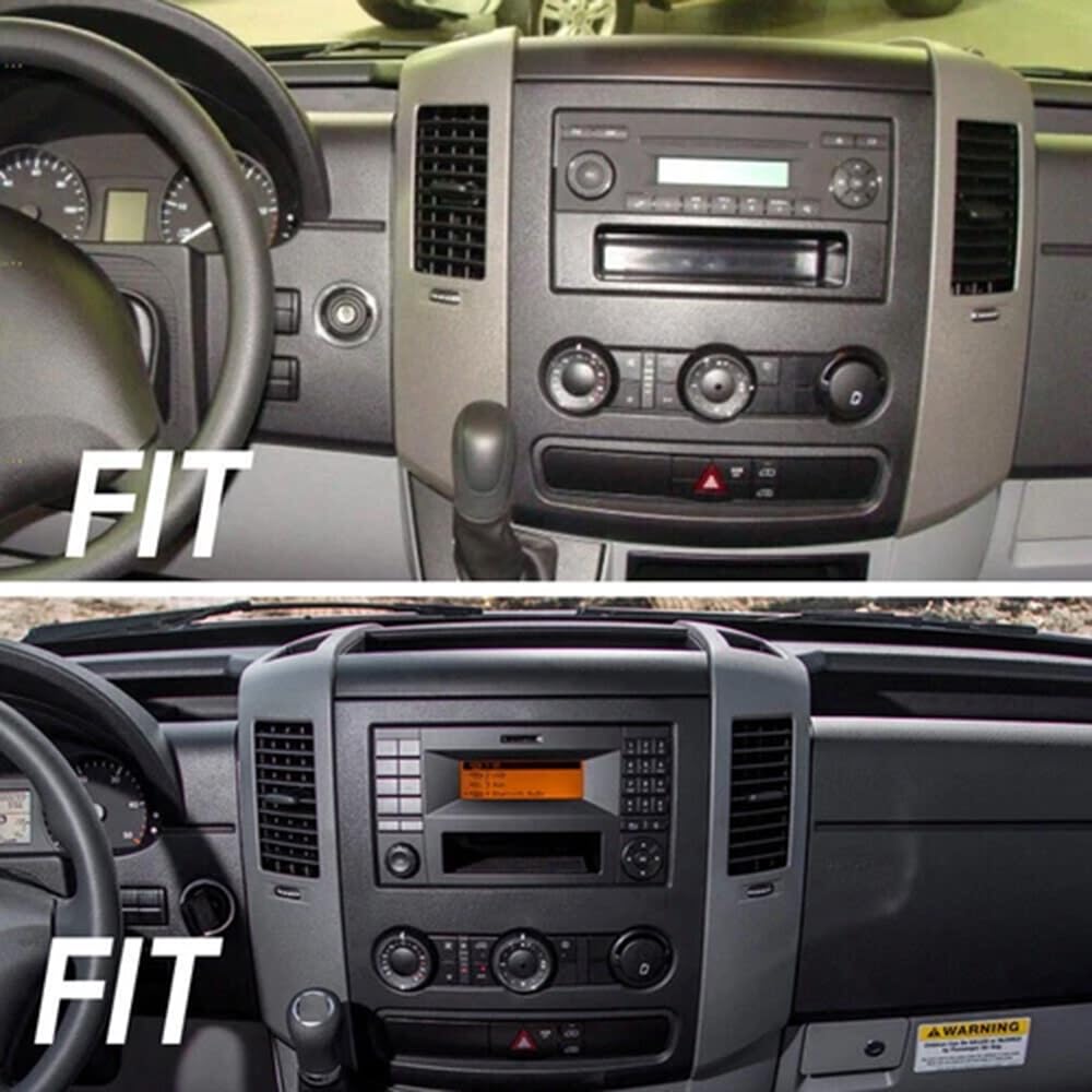 4+64G Android 14 Car Radio Stereo for Mercedes Benz Sprinter 2006-2018, 9.7 inch Touch Screen Radio Upgrade with Wireless Carplay Android Auto Bluetooth WiFi GPS Navigation Backup Camera FM/RDS