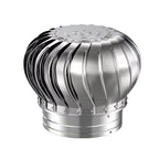 Wind Turbine Generator, Home Use Horizontal/Vertical Kits with Blades & Battery Charge Controller, 304 Stainless Steel Rotating Chimney Cowl Cap, Roof Vent