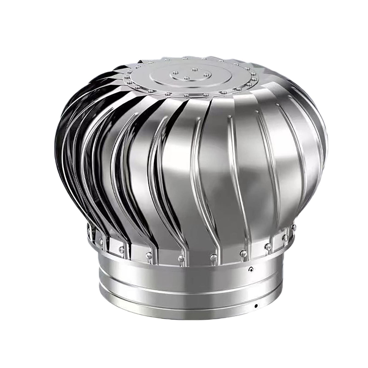 Wind Turbine Generator, Home Use Horizontal/Vertical Kits with Blades & Battery Charge Controller, 304 Stainless Steel Rotating Chimney Cowl Cap, Roof Vent