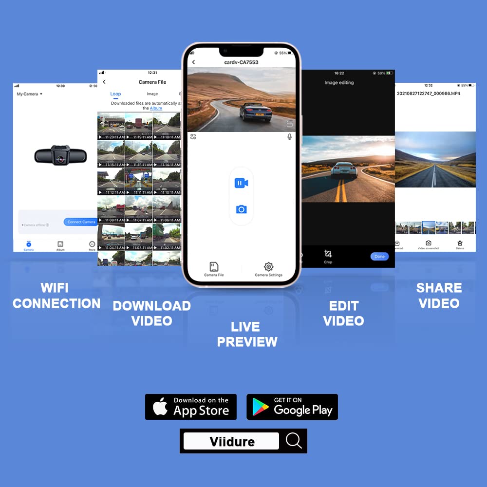 Dash Cam for Bentley Continental GT 2020 2021 V8 Convertible, Fitcamx Integrated 4K Stealth Car Recorder, UHD Video Quality WiFi, Collision Detection, Night Vision, OEM Look, Plug & Play, 64GB Card
