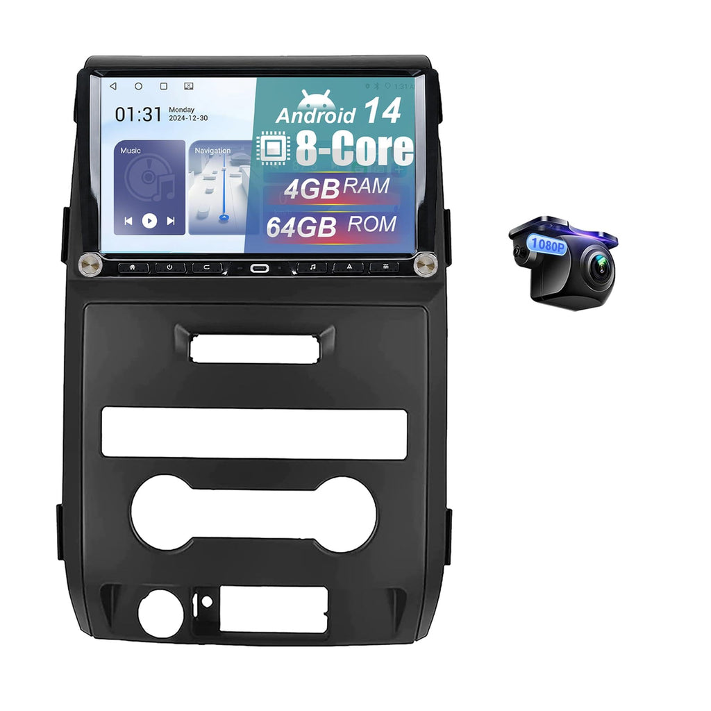 Upgraded Android 14 8 Core Car Radio for Ford F150 F-150 2009-2014 4+64G