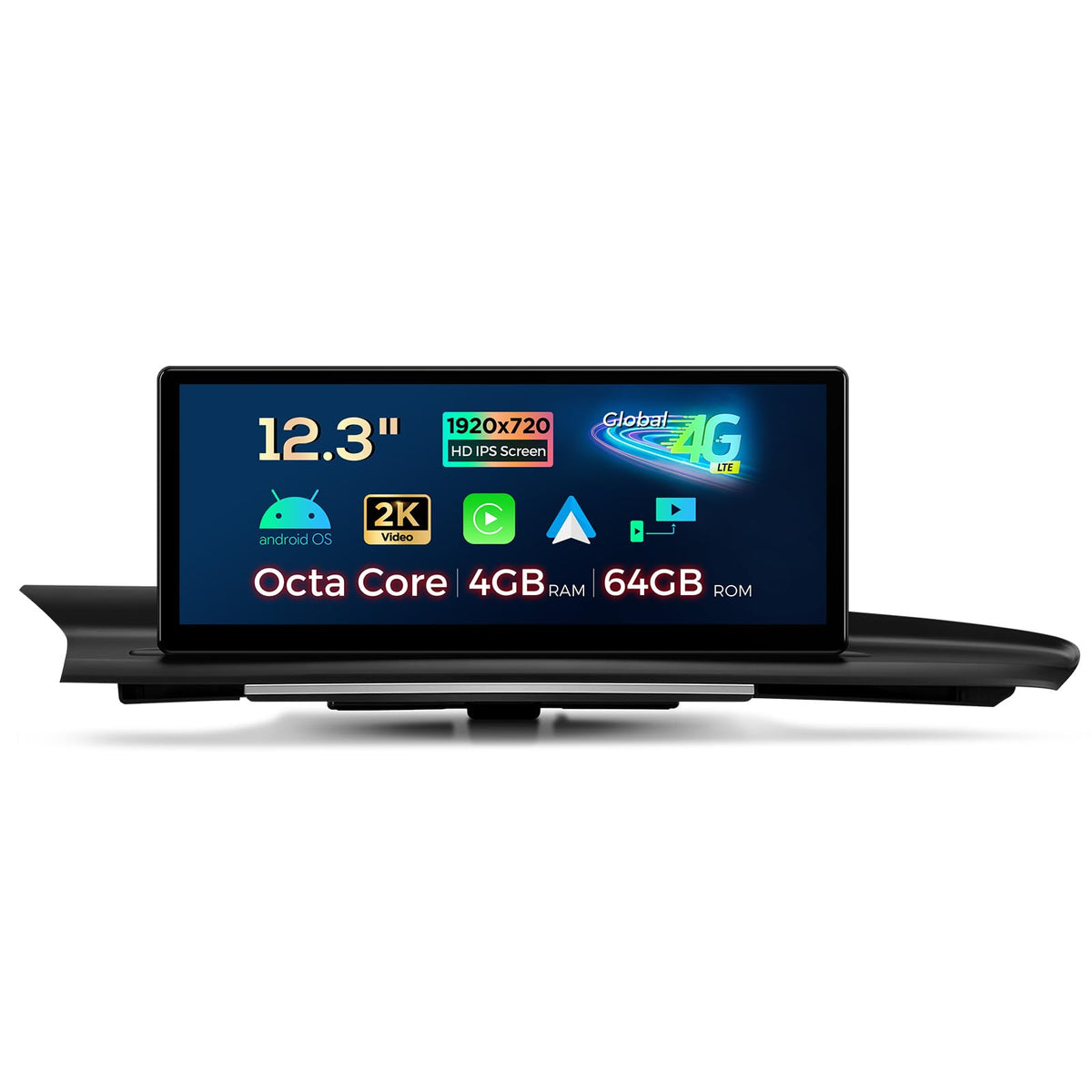 XTRONS 12.3 Inch Android 13 Car Stereo for Audi A6 A7 RS6 RS7 S6 S7 C7 (2012-2015) MMI 3G/3G+ System, IPS Touch Screen 4+64GB Global 4G Car Radio GPS Navigation Support Wireless CarPlay Android Auto