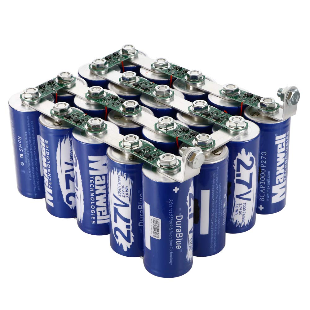 Maxwell 54V 150F Super Capacitor Battery 20pcs 3000farad ultracapacitor car Audio Amplifier 48Volts Solar Power System Home
