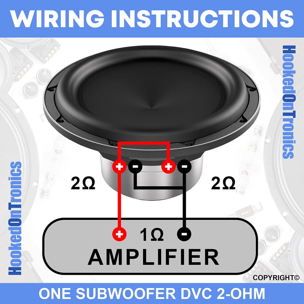 KICKER Subwoofer and Amp Package of 3 Items - 15" CompVR 1000 Watt Sub, Kicker Class D Monoblock Premium Amplifier, and Complete 8AWG Wiring Kit