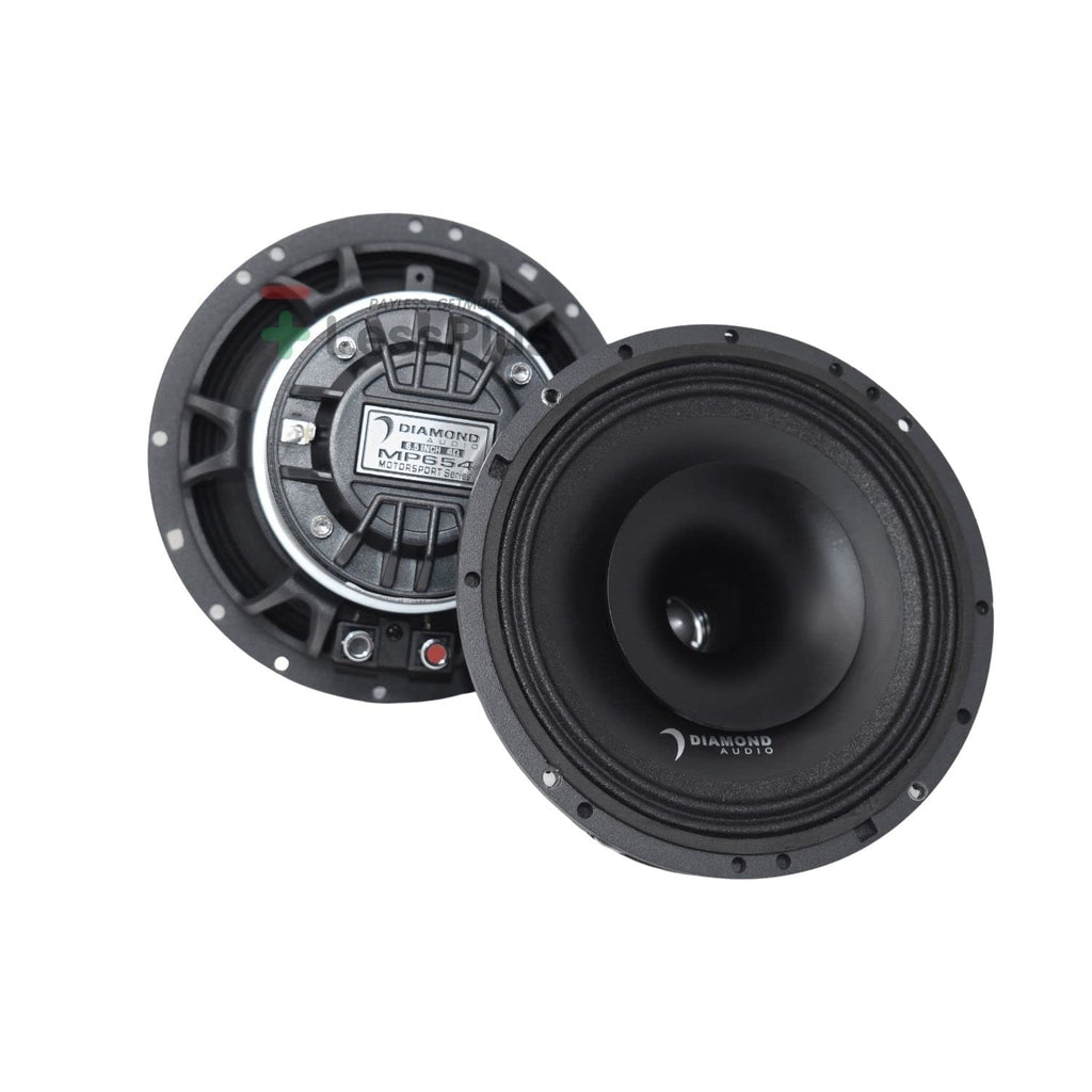 Diamond Audio MP654 6.5-Inch 2-Way Coaxial Horn Speakers, 150W RMS (Pair)