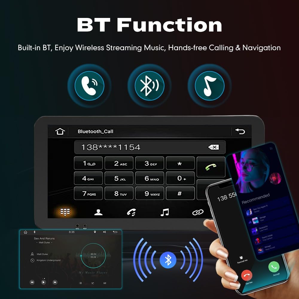 for Jeep Compass 2018-2020 Car CarPlay Android Auto Navigation Stereo GPS Radio Reverse Camera Display 10.33" QLED Touchscreen Headunit Tablet Pad Media Player, if Applicable Octa Core 6G+128G