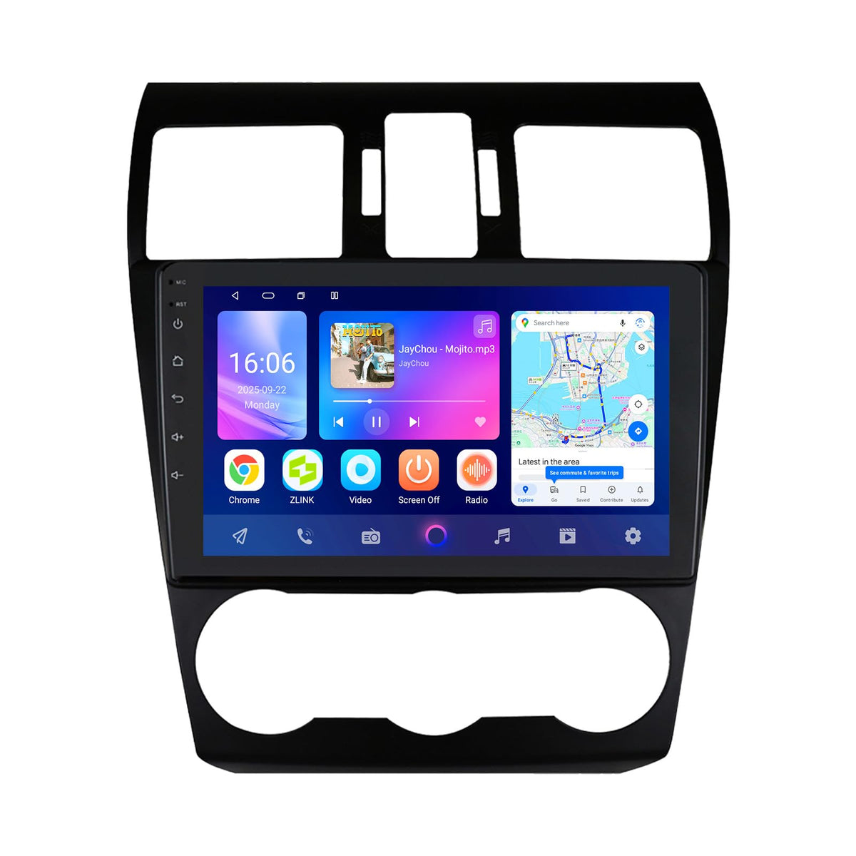 Android 14 Car Stereo Upgrade for Subaru Forester MK4 lmpreza XV Crosstrek, 8Core 4+64GB GPS Navigation with 9inch QLEDTouchscreen Wireless Carplay Android Auto SWC EQ USB Bluetooth 5.4