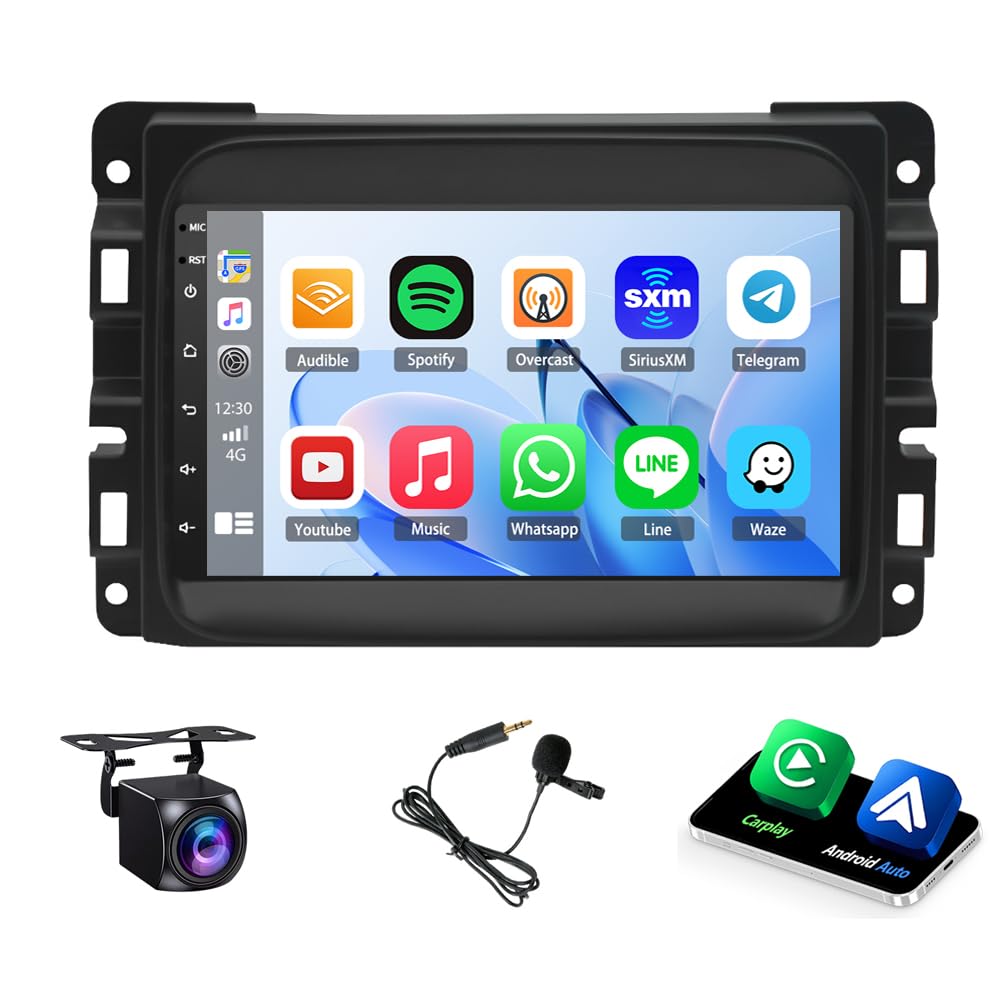 7Inch Double Din Car Stereo Radio for Dodge Ram 2013-2018