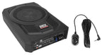 Audiosavings Bundle: MTX TN8MS 8" 200w Slim Under-Seat Active Powered Car/Truck Subwoofer Sub+Remote Bundle with Rockville RWK10 10 Gauge Amp Installation Kit ANL Fuse Holder 100% Copper RCA (2 Items)