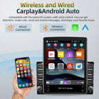 Android 13 Double Din Car Stereo Radio for Ford Expedition 2003-2006 GPS Navigation for CarPlay Wireless Android Auto 4+64G 9.7 inch Touch Screen with Bluetooth WiFi FM RDS SWC Backup Camera