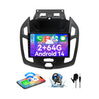 Android 14 Car Radio Compatible with Ford Transit Connect 2014-2018,Touchscreen Car Stereo with Wireless Carplay Android Auto,FM,Multimedia Receiver with GPS Bluetooth ＆ Backup Camera(9 Inch