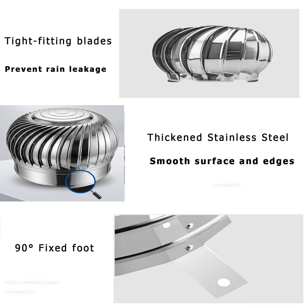 Wind Ventilator Ball Spiral Turbines Vent, Air Vent Outlet Comes