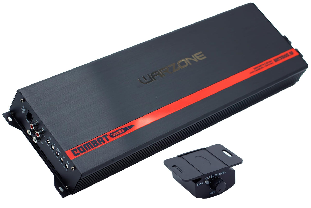 Warzone Series 700W 5-Channel Class D Car Audio Amplifier - True RMS Power, 1/2/4 Ohm Stable, Remote Subwoofer Level Control, Multi-Channel Vehicle Sound System Amp