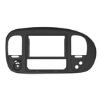 Double DIN Car Stereo Radio Install Kit (Black) Package Compatible with Ford F150 1997 & 1998 with Factory Amplifier