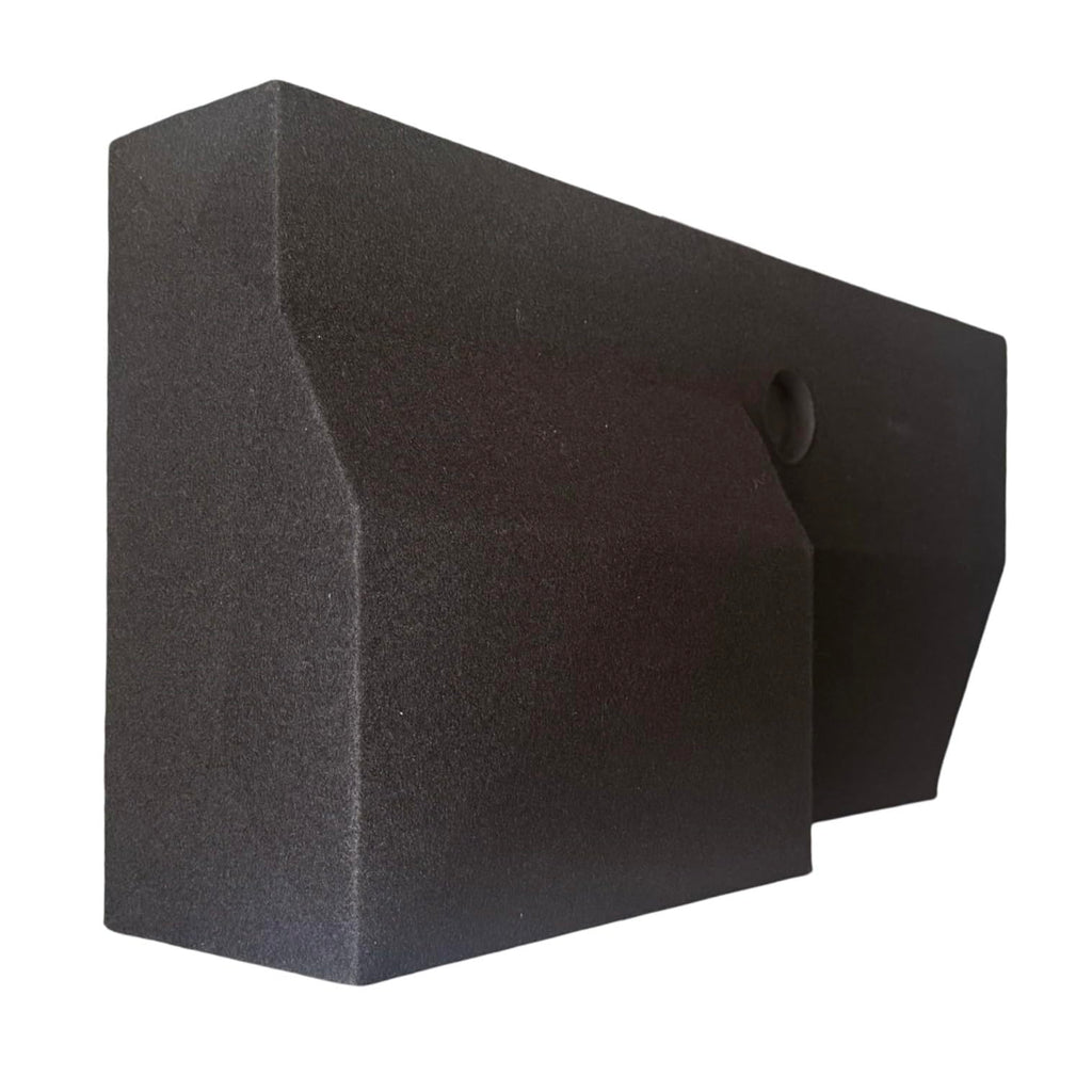 Custom Single 10" Subwoofer Enclosure Compatible with 2022-2026 Tundra Crew Max- Under Seat Sealed Sub Box- Custom Fit-Black