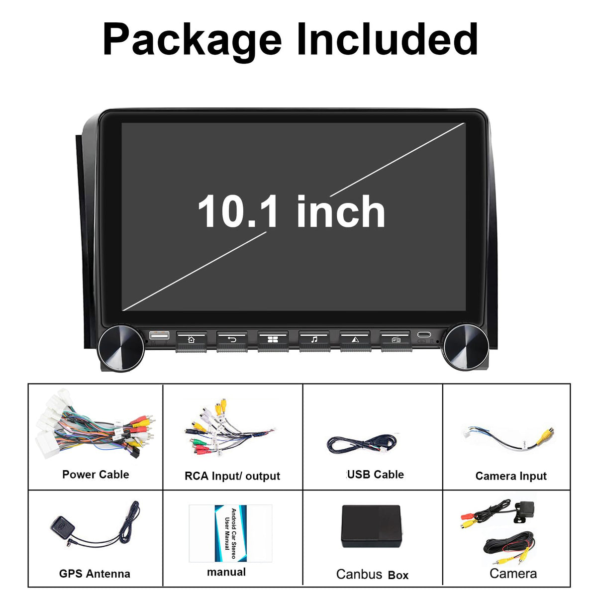 Car Radio Stereo for Toyota Tundra 2007 2008 2009 2010 2011 2012 2013 Toyota Sequoia 2008-2019, Wireless CarPlay Android Auto GPS Navi WiFi, Physical Button Volume Knob,Fit OEM Camera/SWC/JBL