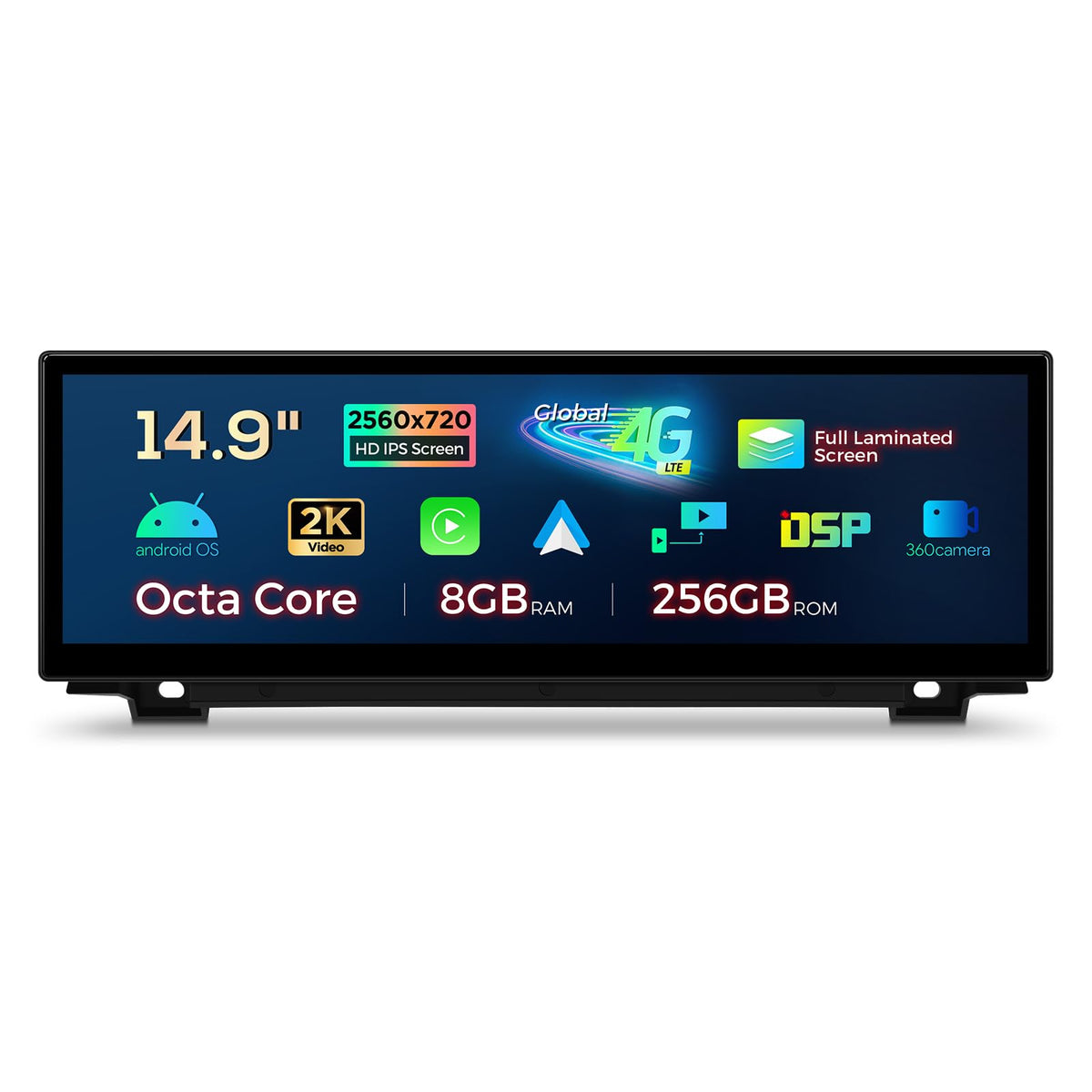 XTRONS 14.9 Inch Android 14 Car Stereo for BMW F10/F11 (2013-2016) NBT System, 2K IPS Touch Screen 8+256GB Global 4G Car Radio GPS Navigation Support Wireless CarPlay Android Auto