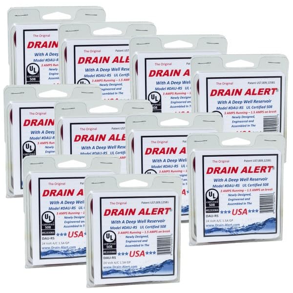 Pack of (10) Secondary Condensate Float Switch - DAU-RS, 3 Amps Running / 1.5 Amps on Break